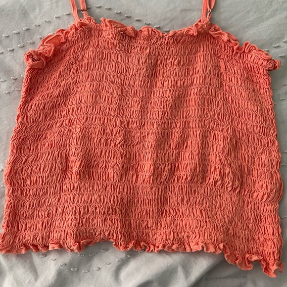 Pink forever 21 ribbed cropped tank top - Picture 2 of 3